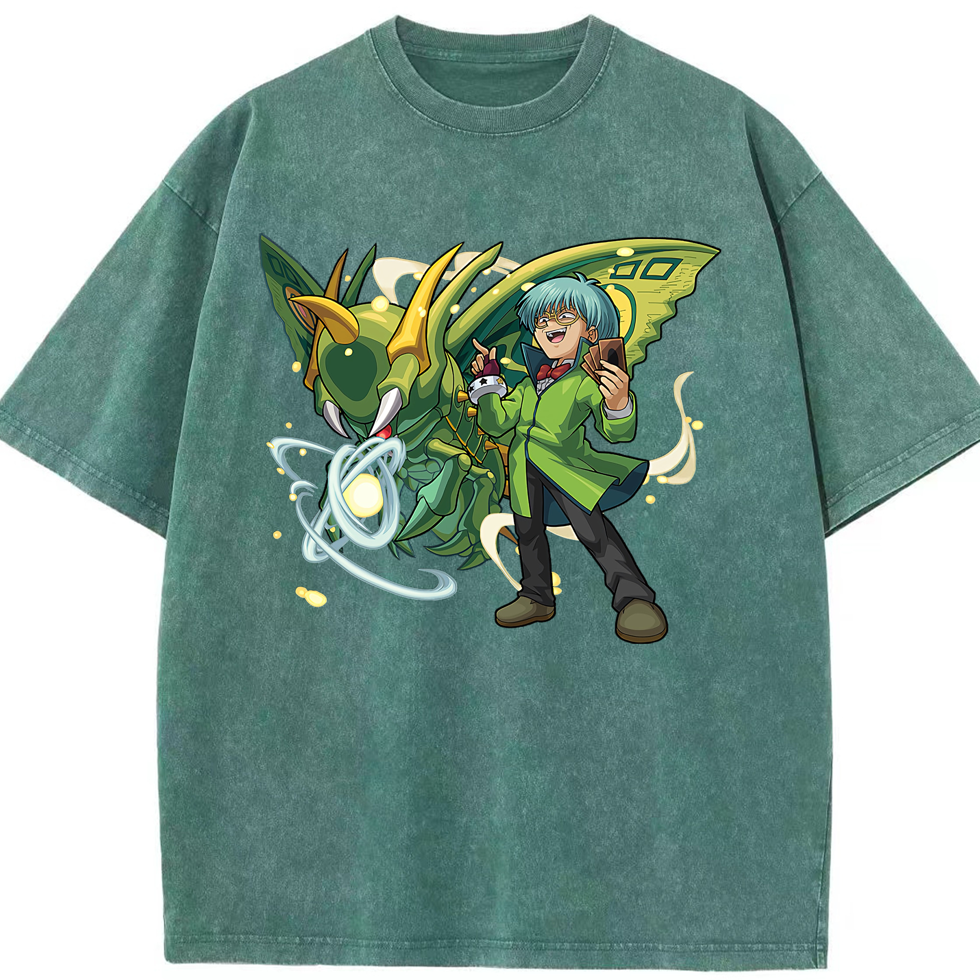 （画像用） 遊☆戯☆王 Yu-Gi-Oh! 綿100% ヴィンテージ風 半袖Tシャツ（フロントプリント）